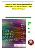 TEST BANK For Clinical Nursing Skills and Techniques 11th Edition by Anne Griffin Perry, Patricia A. Potter, Verified Chapters 1 - 43, Complete Newest Version