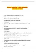  KU BIOL 600 EXAM 1 QUESTIONS AND VERIFIED ANSWERS