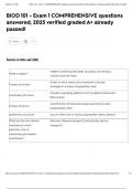 BIOD 101 - Exam 1 COMPREHENSIVE questions answered&comma; 2025 verified graded A&plus; already passed&excl;