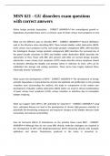 MSN 621 - GU disorders exam questions with correct answers 