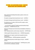 KU BIOL 600 &lpar;BIOCHEM&rpar; EXAM 1 REVIEW QUESTIONS AND ANSWERS &lpar;NEW&rpar;