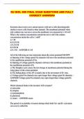 KU BIOL 600 FINAL EXAM QUESTIONS AND FULLY CORRECT ANSWERS