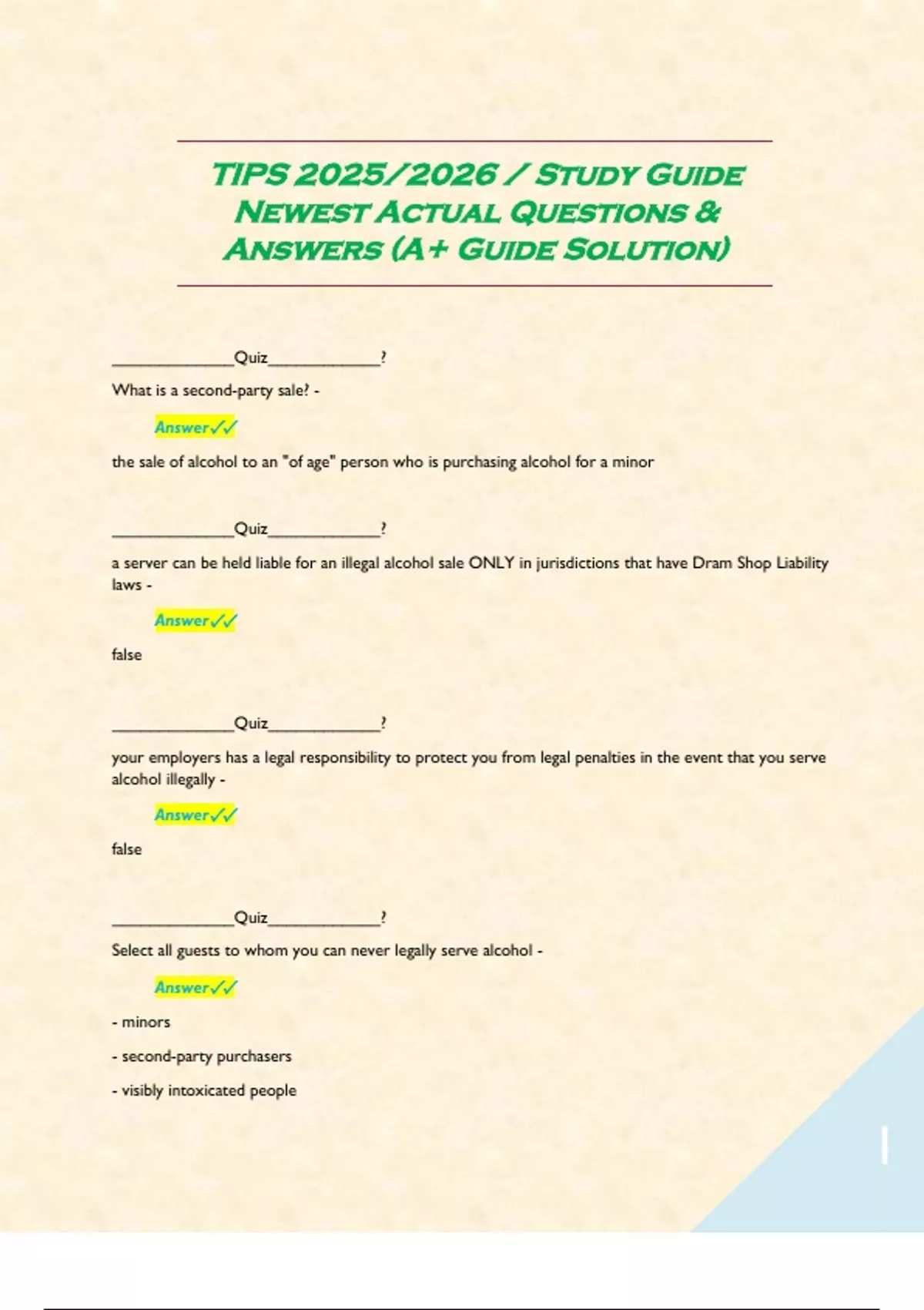 TIPS 2025 2026 Study Guide Newest Actual Questions Answers A Guide 686e566244321 8501423 1200 1700.webp