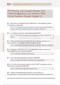 PSI Property and Casualty Practice Test -  California Questions and Answers 100&percnt;  Correct Answers Already Graded A&plus;