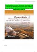 Test Bank Essentials of Maternity&comma; Newborn&comma; and Women&rsquo;s Health&comma; 6th Edition &lpar;LATEST&rpar; by Susan Ricci &vert; All Chapters&vert; Expert Verified Answers with Rationales &vert; Grade A&plus; 