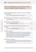 RCAL NABS Questions and Answers 100&percnt;  Correct Answers Already Graded A&plus;