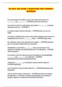 KU BIOL 600 EXAM 4 QUESTIONS AND CORRECT ANSWERS