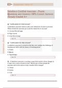 Salesforce Certified Associate - Practic  Questions and Answers 100&percnt; Correct Answers  Already Graded A&plus;