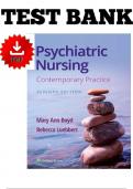 Test Bank for Psychiatric Nursing: Contemporary Practice, 7th Edition (Ann Boyd, 2022), Chapter 1-43 | All Chapters