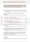 STA 210 FINAL Questions and Answers 100&percnt;  Correct Answers Already Graded A&plus;
