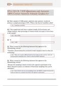 STA 210 Ch 7 HW Questions and Answers  100&percnt; Correct Answers Already Graded A&plus;