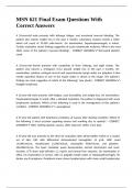 MSN 621 Final Exam Questions With Correct Answers&period;