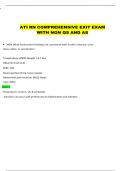ATI RN COMPREHENSIVE EXIT EXAM