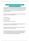 N363 Exam 2 Questions with Accurate Answers