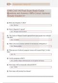 UNR CAS 154 Final Exam Study Guide  Questions and Answers 100&percnt; Correct Answers  Already Graded A&plus;
