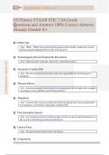 US History STAAR EOC 11th Grade  Questions and Answers 100&percnt; Correct Answers  Already Graded A&plus;