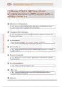 US History STAAR EOC Study Guide  Questions and Answers 100&percnt; Correct Answers  Already Graded A&plus; 