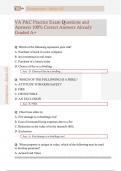 VA P&C Practice Exam Questions and  Answers 100&percnt; Correct Answers Already  Graded A&plus;
