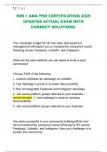 DMI &plus; AMA PRO CERTIFICATION 2025  UPDATED ACTUAL EXAM WITH  CORRECT SOLUTIONS&period; 