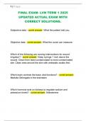 FINAL EXAM- LVN TERM 1 2025  UPDATED ACTUAL EXAM WITH  CORRECT SOLUTIONS&period; 
