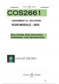 COS2661 ASSIGNMENT21 (QUESTIONS AND ANSWERS) YEAR MODULE 2025