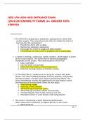 HESI LPN&ndash;ADN Entrance Exam &lpar;Mobility Exam&rpar; &vert; 2024&sol;2025 Verified Questions & Answers &vert; A&plus; Graded