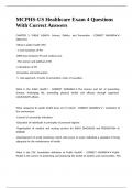 MCPHS-US Healthcare Exam 4 Questions With Correct Answers