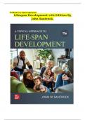 Test Bank for A Topical Approach to Lifespan Development 11th Edition By John Santrock&vert;Complete