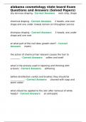 alabama cosmetology state board Exam Questions and Answers &lpar;Solved Papers&rpar;&period;