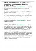 SNHD EMT PROTOCOL EXAM Practice SNHD EMT PROTOCOL EXAM Practice Questions with Complete Solutions &lpar;Latest 2025&rpar;uestions with Complete Solutions &lpar;Latest 2025&rpar;