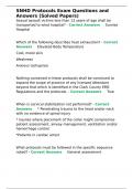 SNHD Protocols Exam Questions & Answers &lpar;Solved Papers&rpar;&period;
