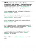 SNHD protocol test review Exam Questions and Answers &lpar;Solved Papers&rpar;&period;SNHD protocol test review Exam Questions and Answers &lpar;Solved Papers&rpar;&period;