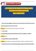 Oregon Construction Contractors CCB Test Questions with complete solutions