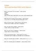 Axioms Test Exam Questions With Correct Answers