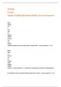 Axiom Exam Study Guide Questions With Correct Answers