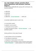 my real estate school practice final exam Questions and Answers &lpar;Solved Papers&rpar;&period;