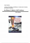 Test Bank for Anatomy&comma; Physiology&comma; & Disease&colon; An Interactive Journey for Health Professionals 3rd Edition by Bruce Colbert&comma; Jeff Ankney &vert;All Chapters