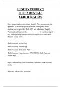 SHOPIFY PRODUCT FUNDAMENTALS CERTIFICATION QUESTIONS AND ANSWERS 2025