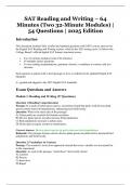 SAT Reading and Writing 2025 Edition &ndash; 64 Minutes &lpar;Two 32-Minute Modules&rpar; &vert; 54 Official-Style Questions