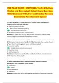 RED FLAG MANIA - WGU D223&comma; Verified Multiple  Choice and Conceptual Actual Exam Questions  With Reviewed 100&percnt; Correct Detailed Answers  Guaranteed Pass&excl;&excl;Current Update 