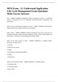 MTA Exam - 3&period;1 Understand Application Life Cycle Management Exam Questions With Correct Answers&period;