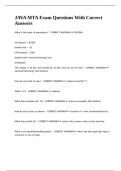 JAVA MTA Exam Questions With Correct Answers&period;
