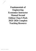 Instructor Solutions Manual Fundamentals of Engineering Economics 2nd Edition 2025&sol;2026 with Solution