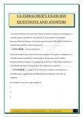  California funeral director Bundled Exams 2025 &lpar;Questions and Answers&rpar; 