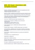 BIOL 301 Exam 1 Questions with Complete Answers