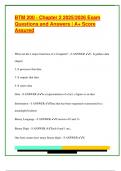 BTM 200 - Chapter 2 2025&sol;2026 Exam  Questions and Answers &vert; A&plus; Score  Assured
