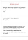 TEWLS 6 EXAM QUESTIONS AND ANSWERS