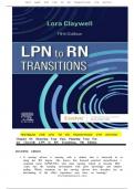 TEST BANK FOR LPN to RN Transitions 5th Edition by Lora Claywell ISBN&colon;978-0323697972 ALL CHAPTERS COVERED YOUR ULTIMATE GUIDE 100&percnt; VERIFIED A&plus; GRADE ASSURED&excl;&excl;&excl;&excl;&excl;&excl;&excl; CERTIFIED PASS&excl;&excl;&excl;&excl;&excl;&excl; NEW LATEST UPDATE&excl;&excl;&excl;&excl;&excl;&excl;