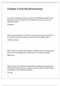 Chapter 8 aircraft performance questions and answers