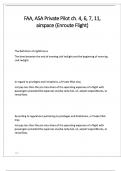 FAA&comma; ASA Private Pilot ch&period; 4&comma; 6&comma; 7&comma; 11&comma; airspace &lpar;Enroute Flight&rpar; questions and answers